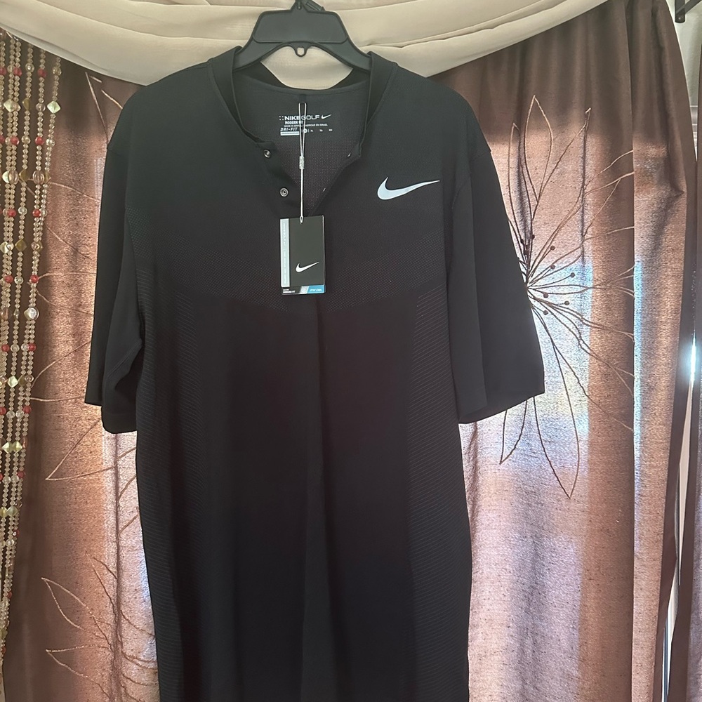 Nike Black Polo Shirt with Signature Swoosh